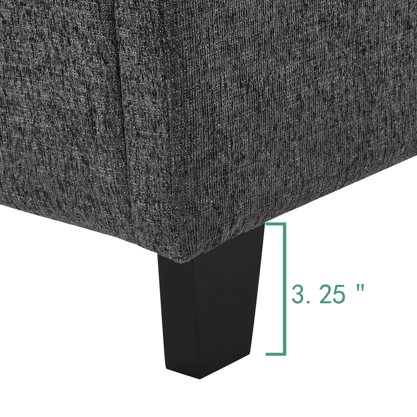 bridgevine home queen size grey squares upholstered platform bed