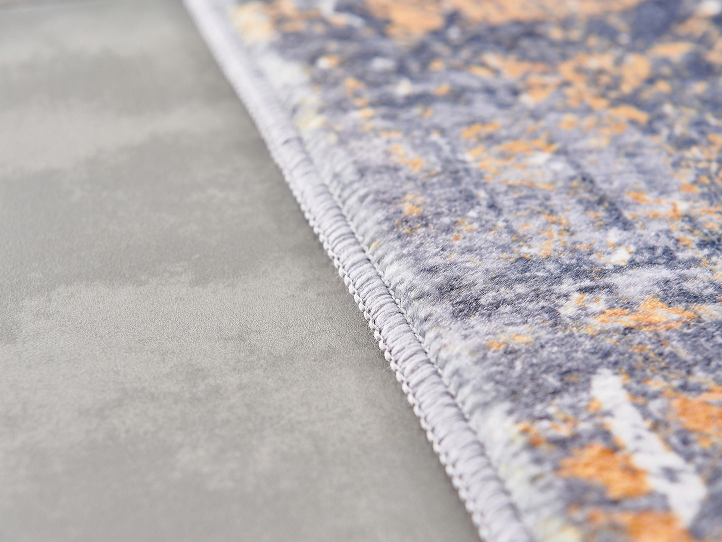 zara collection abstract design turquoise gray rust machine washable super soft area rug