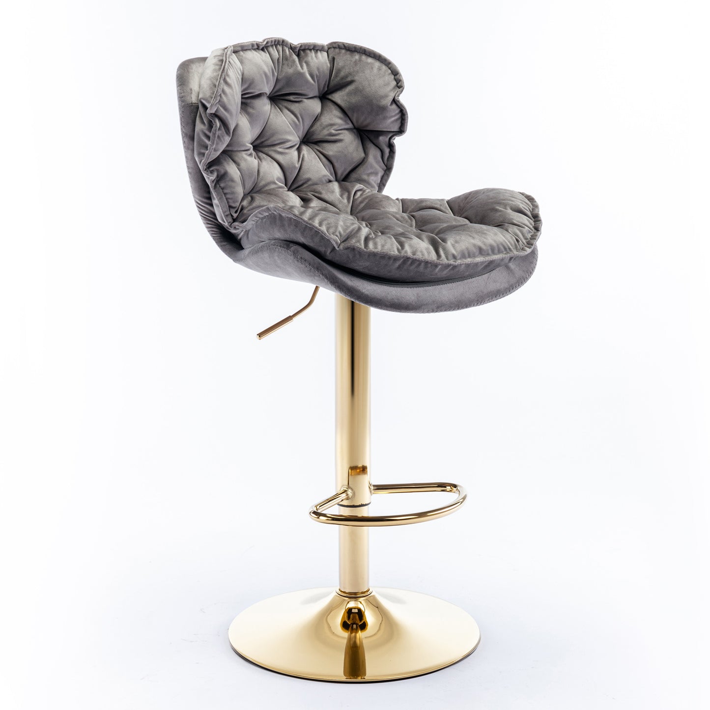 swivel bar stools set of 2, grey