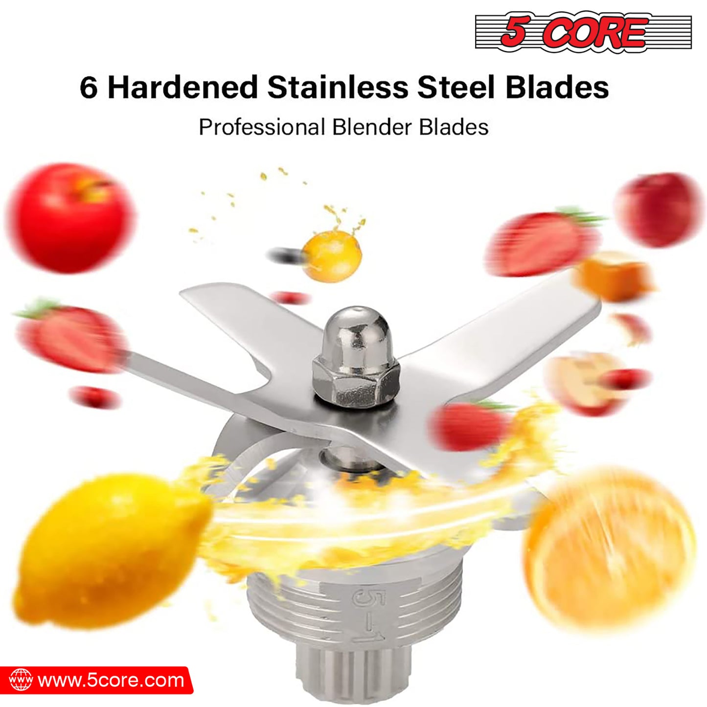 5 core 2l professional touch screen blender