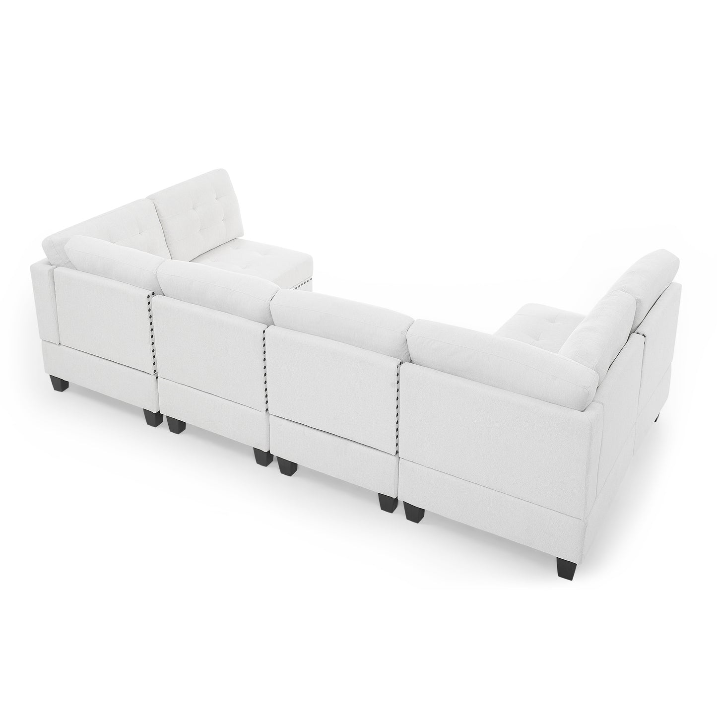 shelby u shape modular sectional sofa