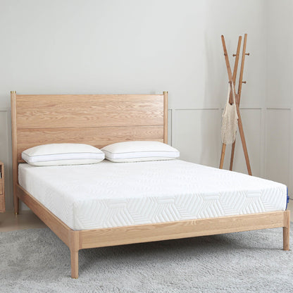 Cal King 10 Inch Gel Memory Foam Mattress, White, Bed in a Box, Green Tea and Cooling Gel Infused, CertiPUR-US Certified