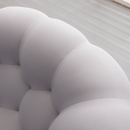 Modern Upholstered Fabric Bubble Sofa, Grey