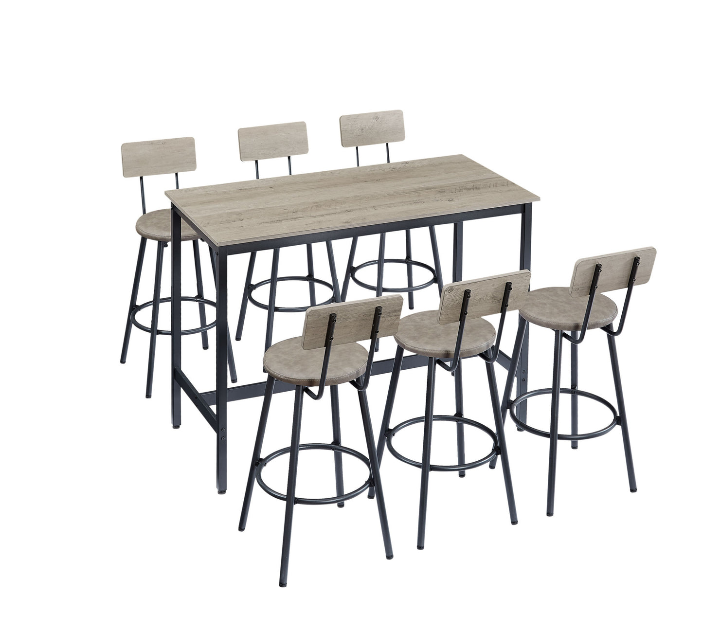 pub high dining table 7 piece set