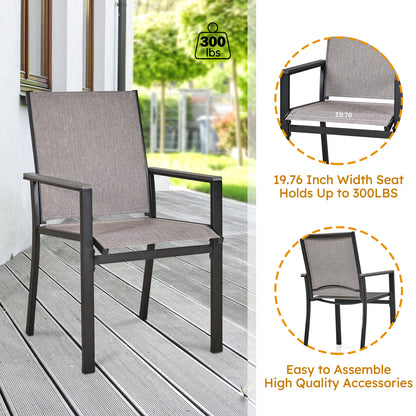 MEOOEM Patio Dining Set, Black