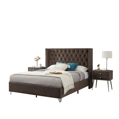 Jamie Queen bed with one nightstand