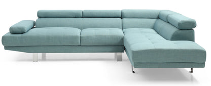Derek Sectional, Teal