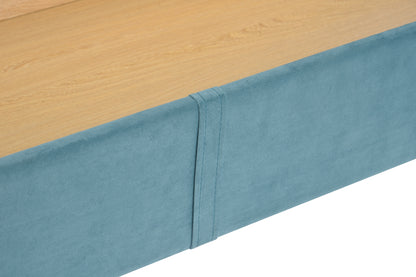 Queen Size Storage Bed Velvet Upholstered Platform Bed with a Big Drawer