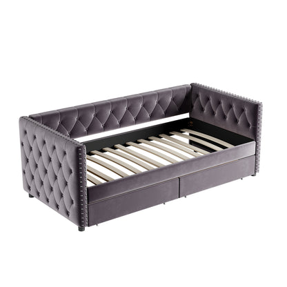 Sara Velvet Upholstered Sofa Bed