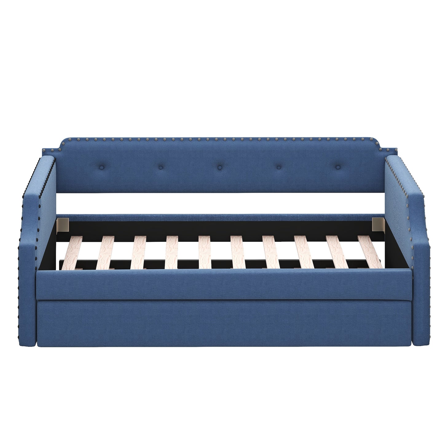 victor upholstered daybed with trundle ,blue