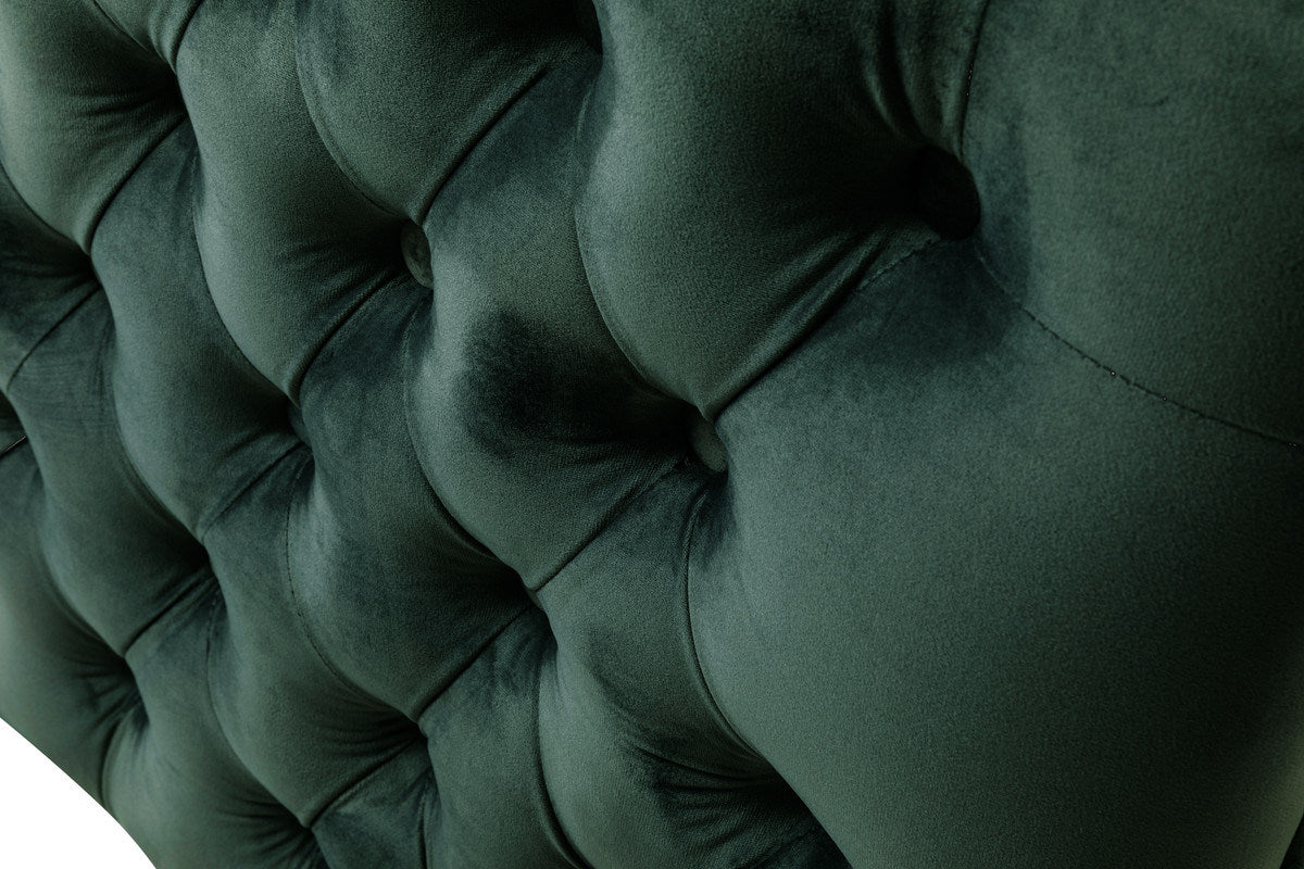 bayberry green velvet sofa