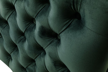 Bayberry Green Velvet Sofa