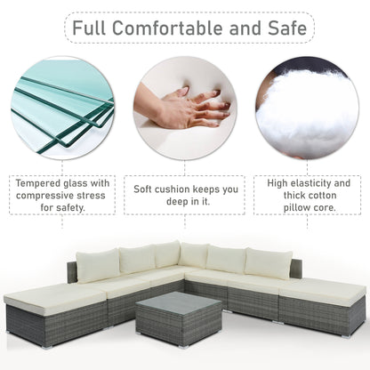 8-Pieces Outdoor Patio Furniture Sets