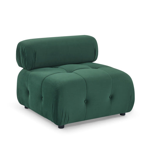 button tufted modular sectional sofa, navy velvet