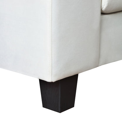 Elegant Velvet Corner Couch with Lots of Pillows