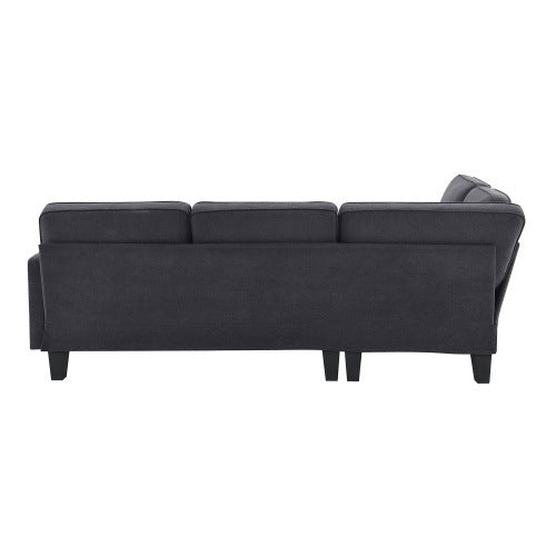 terry 5-seat couch set with chaise with 3 pillows