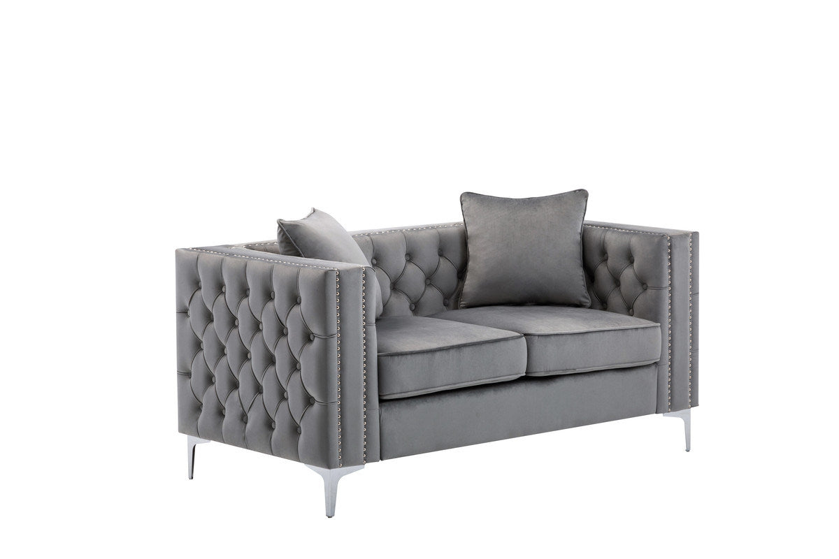 lorreto velvet sofa set
