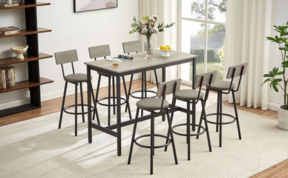Pub High Dining Table 7 Piece Set