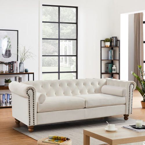 classic traditional upholstered sofa