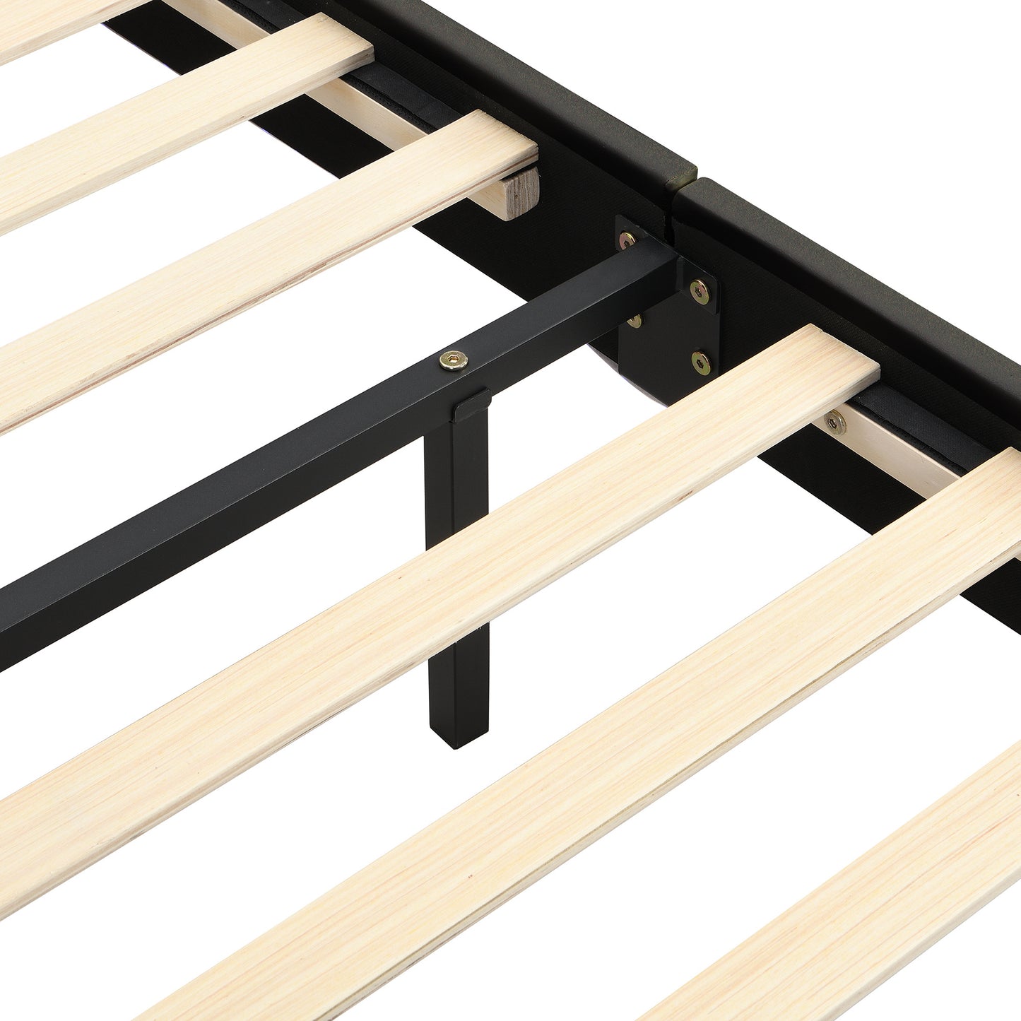 floating bed frame with led lights and usb charging #3