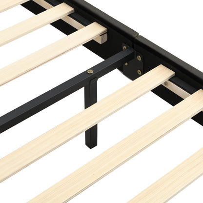 Floating Bed Frame with LED Lights and USB Charging #3