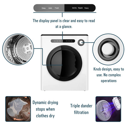Dessiz Digital Control Compact Laundry Dryer