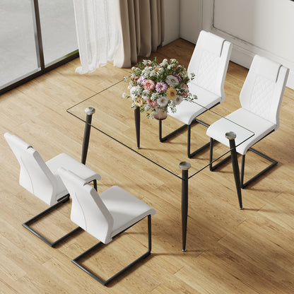 Holli Dining Table Set, White