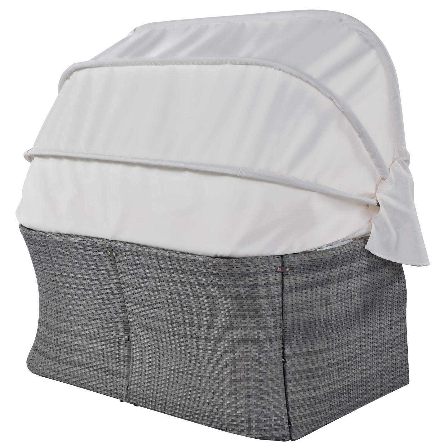 daybed/sunbed with retractable canopy set