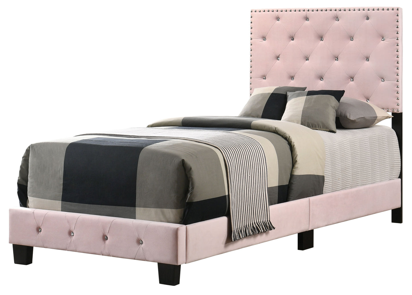 suffolk twin bed , pink