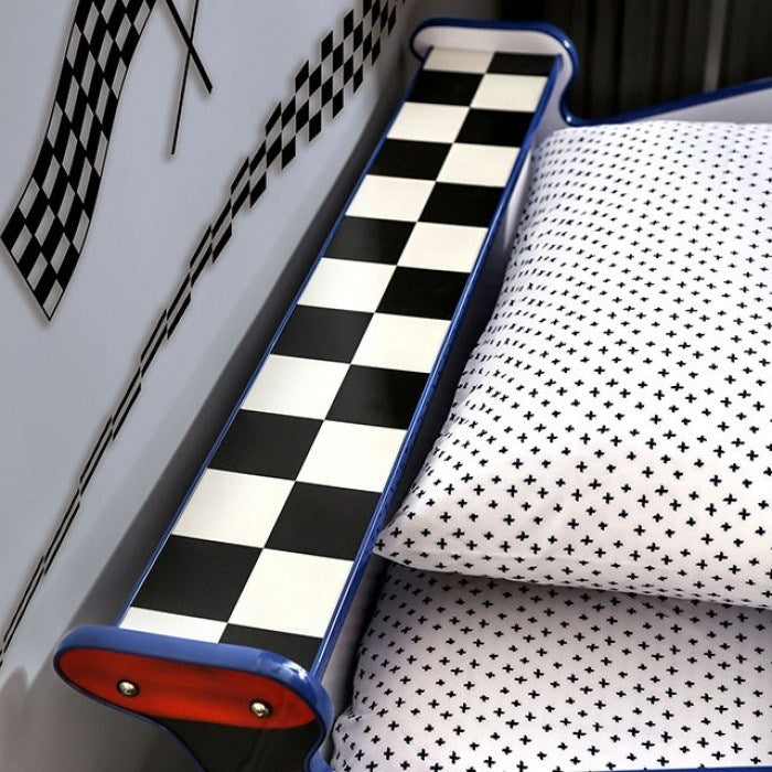 police car twin bed, blue