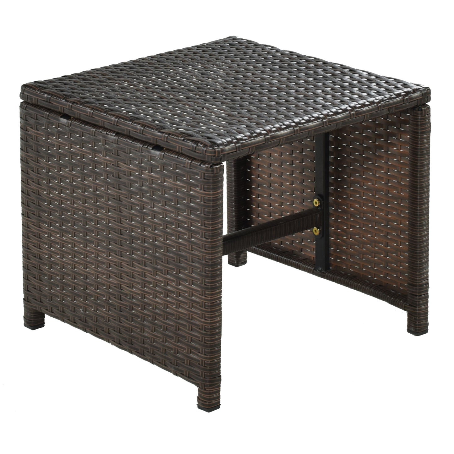 topmax 11-piece patio all-weather pe wicker dining table set