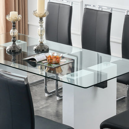 Danny Rectangular Glass Table