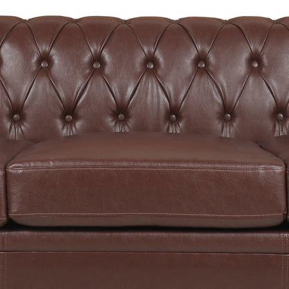 Traditional Chesterfield Square Arm Sofa