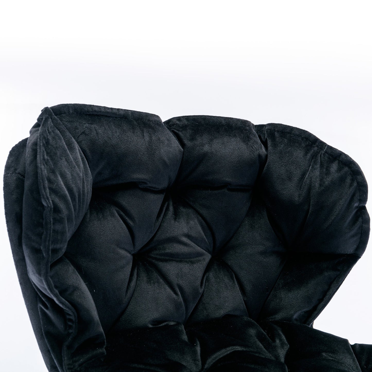 swivel bar stools set of 2, velvet black