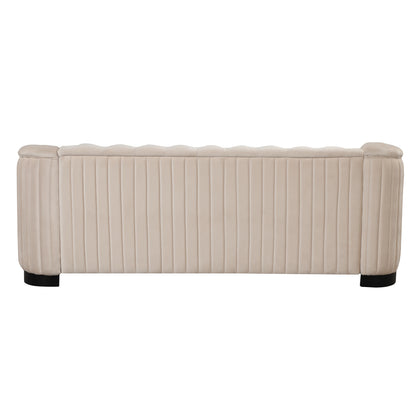 Mid Century Velvet Upholstered Sofa
