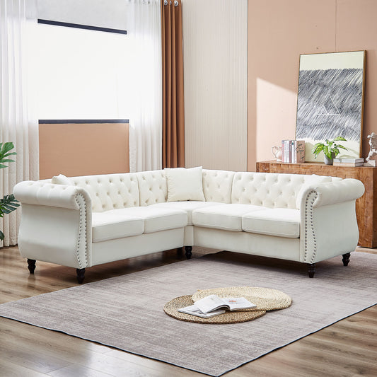 Chesterfield L-Shaped Sectional
