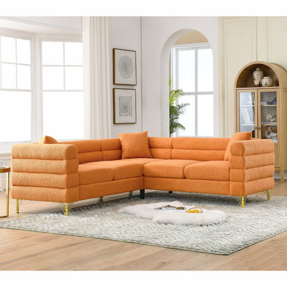 Sammie L-Shaped Sectional, Orange