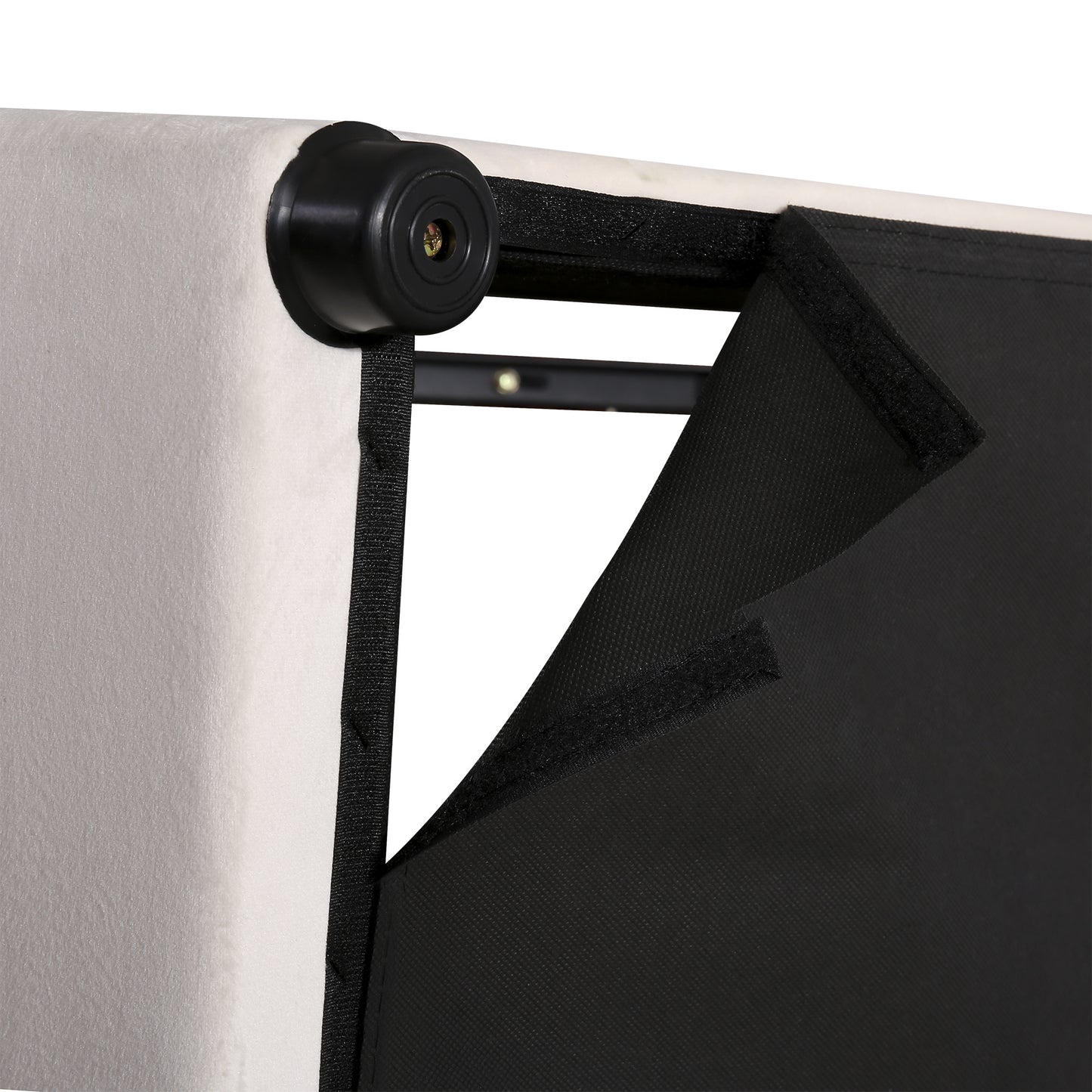 velvet upholstered hydraulic storage bed with led light, bluetooth player, and usb charging