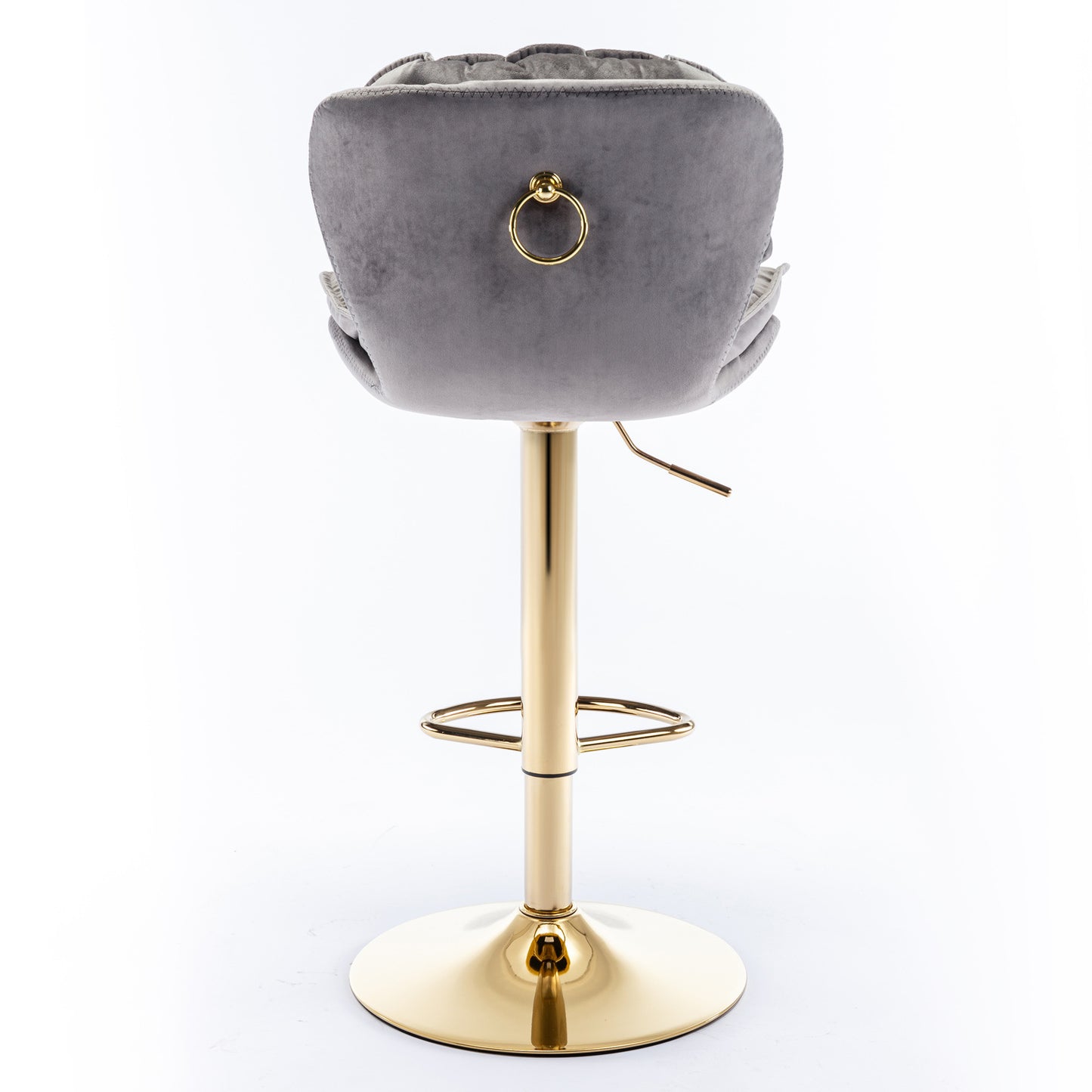swivel bar stools set of 2, grey