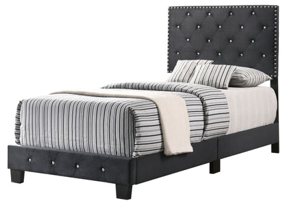 Suffolk Twin Bed , BLACK