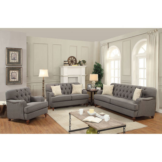 Alianza Loveseat w/2 Pillows in Dark Gray