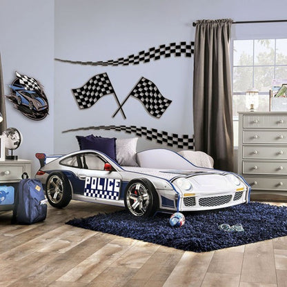 Police Car Twin Bed, Blue