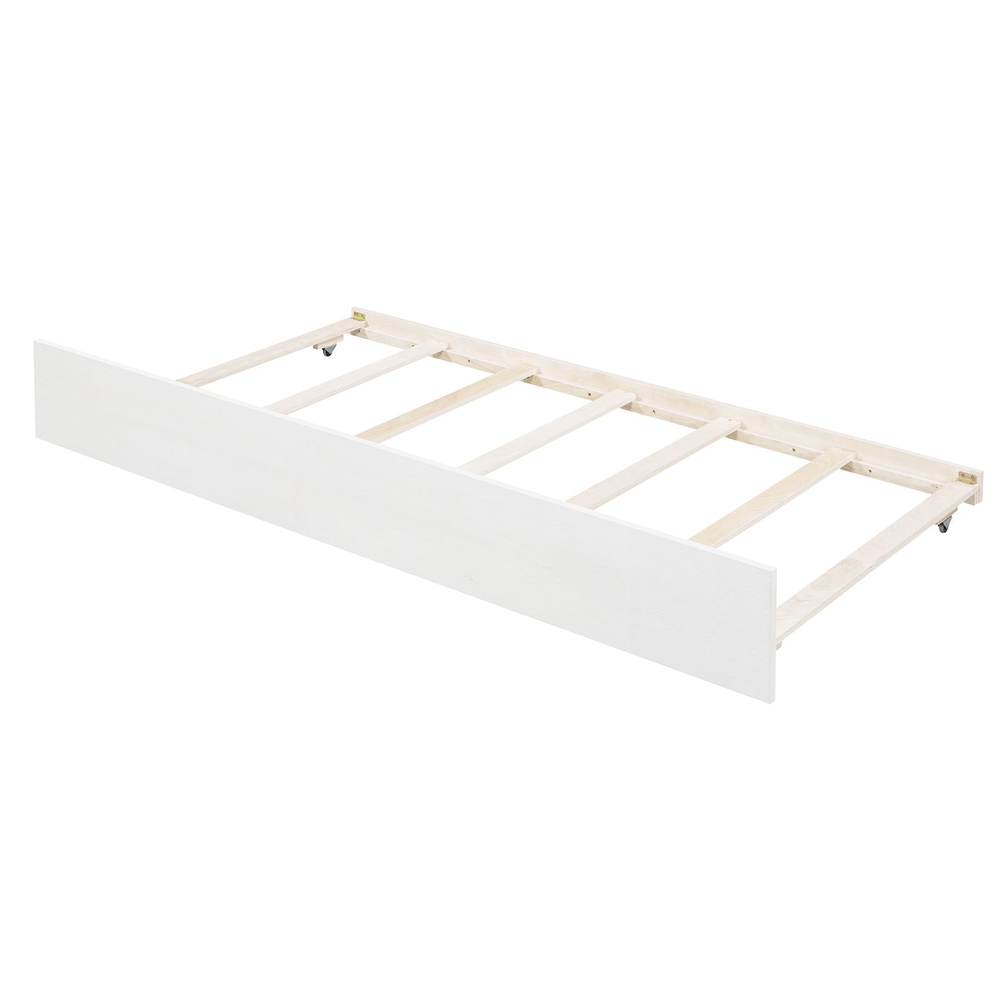 wood canopy bed with trundle