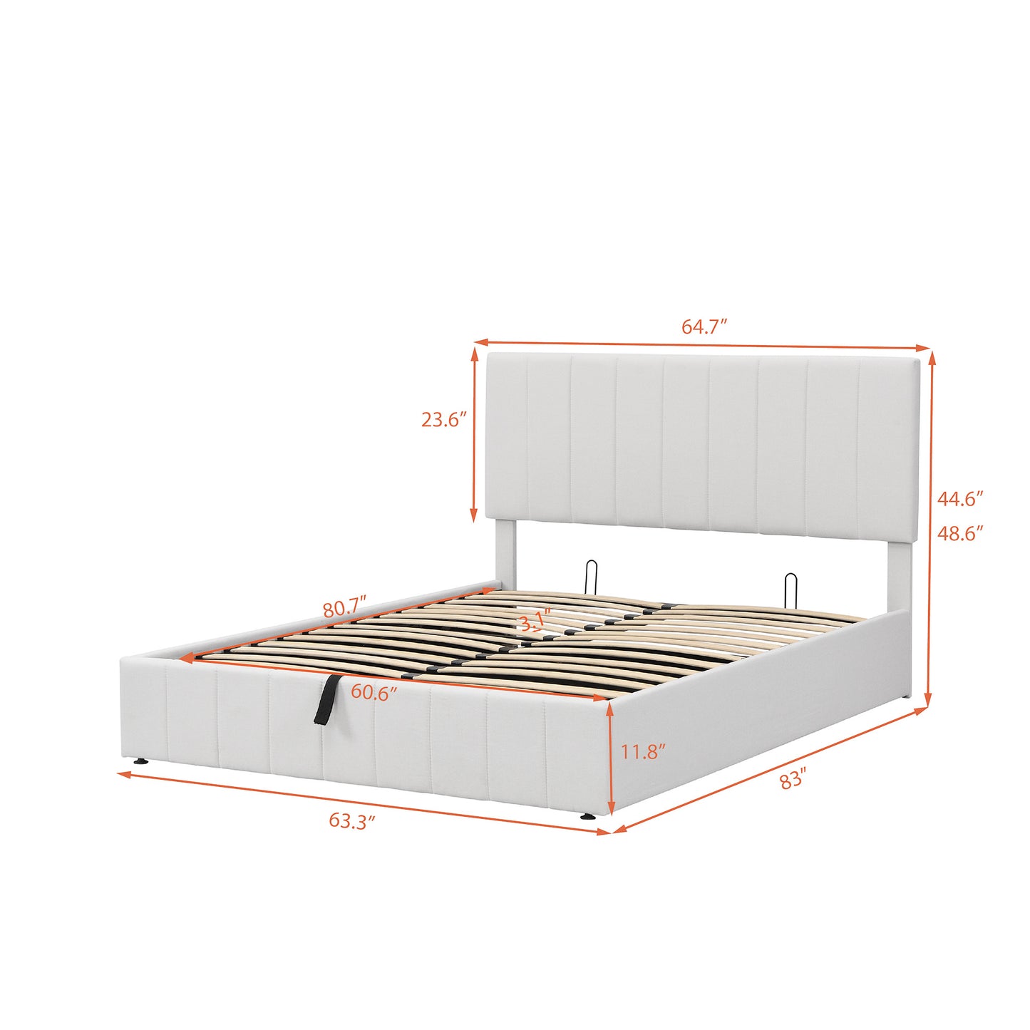 queen size upholstered platform bed with a hydraulic storage system - gray queen size upholstered platform bed with a hydraulic storage system - gray queen size upholstered platform bed with a hydrau