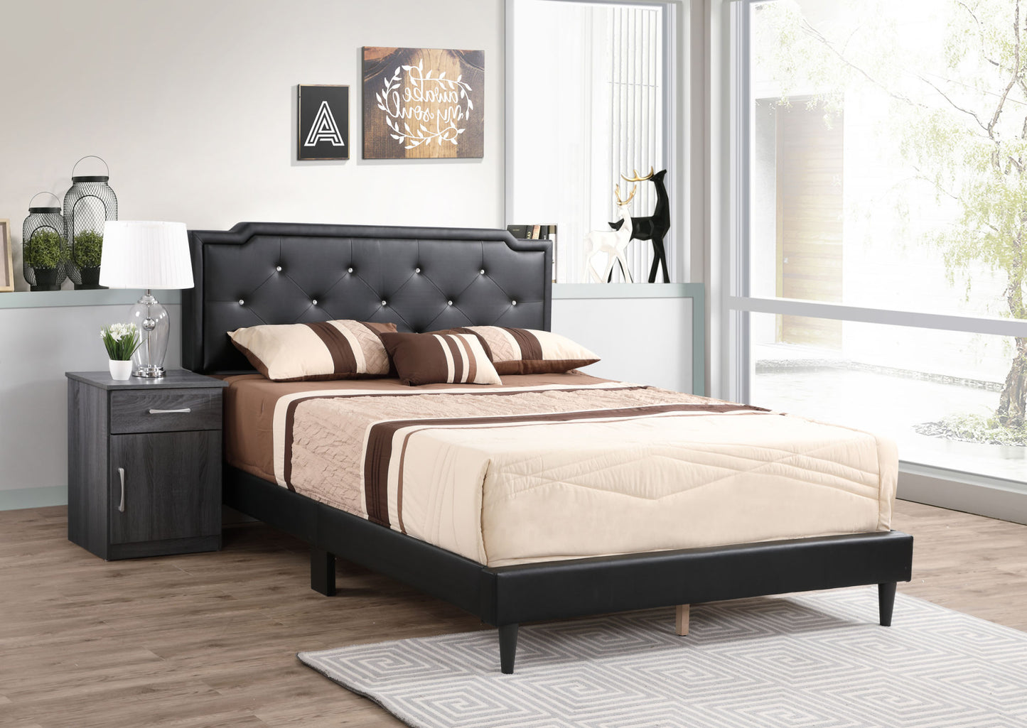 deb bed -all in one box , black