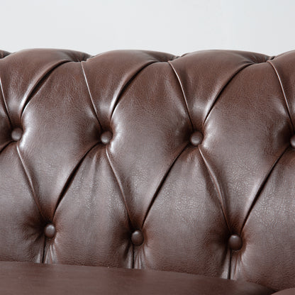 Traditional Chesterfield Square Arm Sofa