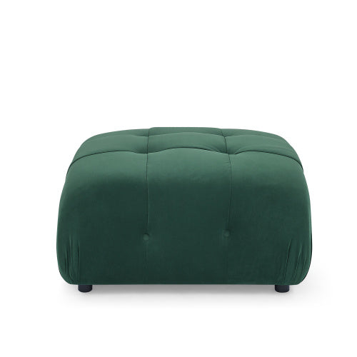 button tufted modular sectional sofa, navy velvet