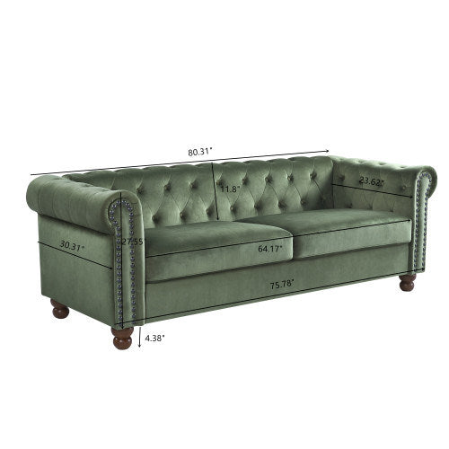 classic tufted chesterfield sofa