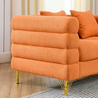 Sammie L-Shaped Sectional, Orange