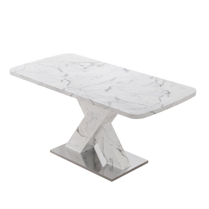 Lux Extendable Marble Square Dining Table